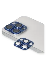 Newface iPhone 13 Pro Max Pers Alüminyum Kamera Lens - Lacivert - Görsel 3