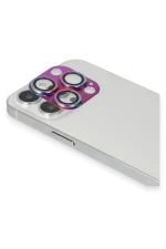 Newface iPhone 13 Pro Max Pers Alüminyum Kamera Lens - Rainbow - Görsel 2