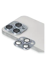 Newface iPhone 13 Pro Max Pers Alüminyum Kamera Lens - Sierra Blue - Görsel 3