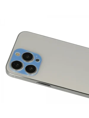 Newface iPhone 13 Pro Max Rainbow Kamera Lens Koruma Cam - Mavi