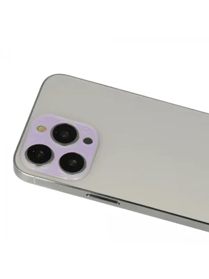 Newface iPhone 13 Pro Max Rainbow Kamera Lens Koruma Cam - Mor