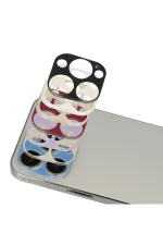 Newface iPhone 13 Pro Max Rainbow Kamera Lens Koruma Cam - Rose Gold - Görsel 2