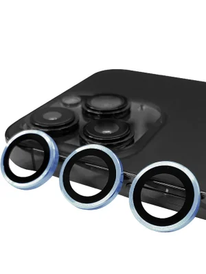 Newface iPhone 13 Pro Max Raze Metal Kamera Lens - Mavi