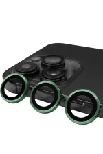 Newface iPhone 13 Pro Max Raze Metal Kamera Lens - Yeşil