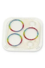 Newface iPhone 13 Pro Max Shine Kamera Lens Koruma Cam - Rainbow - Görsel 2