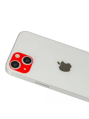 Newface iPhone 13 Rainbow Kamera Lens Koruma Cam - Kırmızı