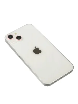 Newface iPhone 14 Diamond Kamera Lens - Pembe