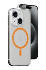 Newface iPhone 14 Kılıf Bubble Magsafe Kapak - Turuncu