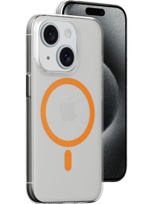 Newface iPhone 14 Kılıf Bubble Magsafe Kapak - Turuncu