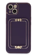 Newface iPhone 14 Kılıf Coco Elit Kapak - Derin Mor