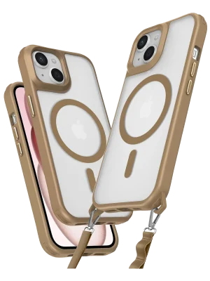 Newface iPhone 14 Kılıf Enka Magsafe Silikon Kılıf - Desert