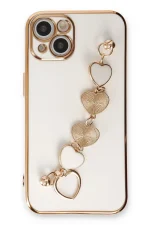 Newface iPhone 14 Kılıf Esila Silikon - Beyaz - Görsel 2