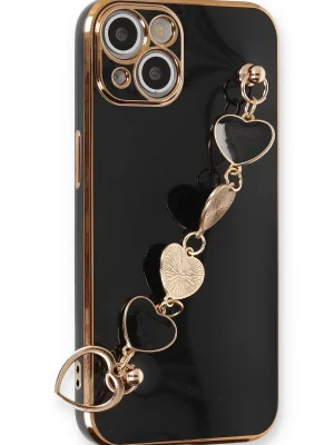 Newface iPhone 14 Kılıf Esila Silikon - Siyah