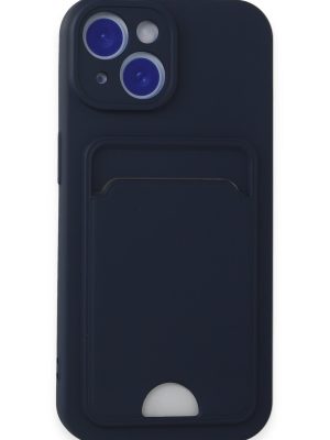 Newface iPhone 14 Kılıf Kelvin Kartvizitli Silikon - Lacivert