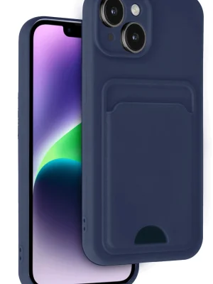 Newface iPhone 14 Kılıf Kelvin Kartvizitli Silikon - Lacivert