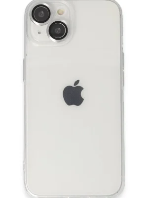 Newface iPhone 14 Kılıf Luko Lens Silikon - Gümüş
