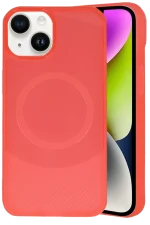 Newface iPhone 14 Kılıf Maya Karbon Kapak - Kırmızı