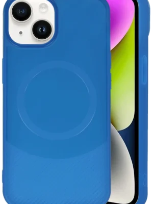 Newface iPhone 14 Kılıf Maya Karbon Kapak - Lacivert