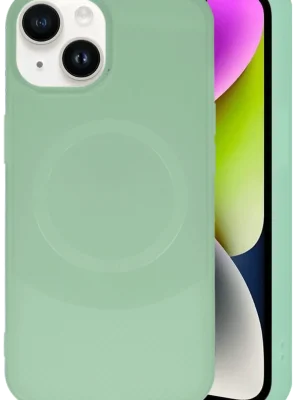 Newface iPhone 14 Kılıf Maya Karbon Kapak - Su Yeşili