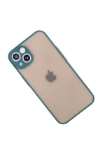 Newface iPhone 14 Kılıf Montreal Silikon Kapak - Yeşil - Görsel 2