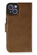 Newface iPhone 14 Kılıf Trend S Plus Kapaklı Kılıf - Taba