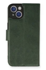 Newface iPhone 14 Kılıf Trend S Plus Kapaklı Kılıf - Yeşil