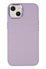 Newface iPhone 14 Plus Kılıf Asya Deri Silikon - Lila
