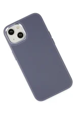 Newface iPhone 14 Plus Kılıf Asya Deri Silikon - Mor - Görsel 3