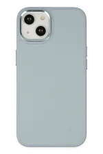 Newface iPhone 14 Plus Kılıf Asya Deri Silikon - Sierra Blue