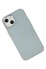 Newface iPhone 14 Plus Kılıf Asya Deri Silikon - Sierra Blue - Görsel 3