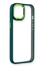 Newface iPhone 14 Plus Kılıf Dora Kapak - Haki Yeşil - Görsel 2