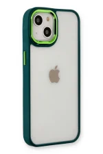 Newface iPhone 14 Plus Kılıf Dora Kapak - Haki Yeşil