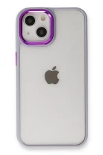 Newface iPhone 14 Plus Kılıf Dora Kapak - Lila - Görsel 3