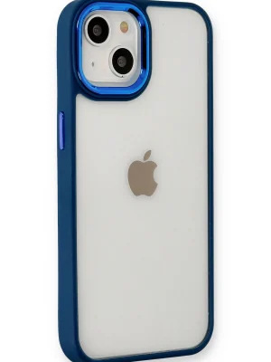 Newface iPhone 14 Plus Kılıf Dora Kapak - Mavi