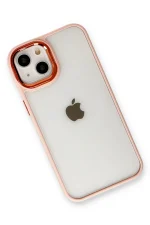 Newface iPhone 14 Plus Kılıf Dora Kapak - Pudra - Görsel 3