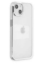 Newface iPhone 14 Plus Kılıf Element Silikon - Gümüş - Görsel 2