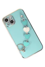 Newface iPhone 14 Plus Kılıf Esila Silikon - Su Yeşili - Görsel 3
