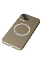 Newface iPhone 14 Plus Kılıf Jack Magneticsafe Lens Silikon - Gold - Görsel 4
