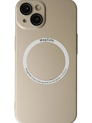 Newface iPhone 14 Plus Kılıf Jack Magneticsafe Lens Silikon - Gold