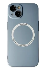 Newface iPhone 14 Plus Kılıf Jack Magneticsafe Lens Silikon - Sierra Blue