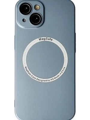 Newface iPhone 14 Plus Kılıf Jack Magneticsafe Lens Silikon - Sierra Blue