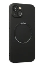 Newface iPhone 14 Plus Kılıf Jack Magneticsafe Lens Silikon - Siyah - Görsel 2
