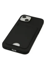 Newface iPhone 14 Plus Kılıf Kelvin Kartvizitli Silikon - Siyah - Görsel 4