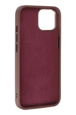Newface iPhone 14 Plus Kılıf King Kapak - Bordo-Siyah - Görsel 4