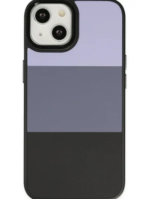 Newface iPhone 14 Plus Kılıf King Kapak - Lila-Siyah