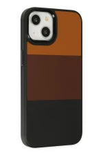 Newface iPhone 14 Plus Kılıf King Kapak - Taba-Siyah - Görsel 2