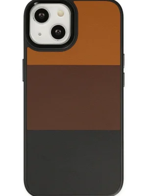 Newface iPhone 14 Plus Kılıf King Kapak - Taba-Siyah