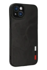 Newface iPhone 14 Plus Kılıf Loop Deri Silikon - Siyah - Görsel 2