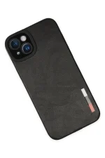 Newface iPhone 14 Plus Kılıf Loop Deri Silikon - Siyah - Görsel 3