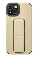 Newface iPhone 14 Plus Kılıf Mega Standlı Silikon - Gold